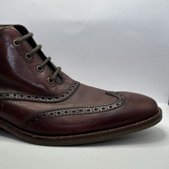 Cole Haan Liam Chukka Wingtip Leather Ankle Dress Shoes Brown Mens 8 EXCELLENT main image 14